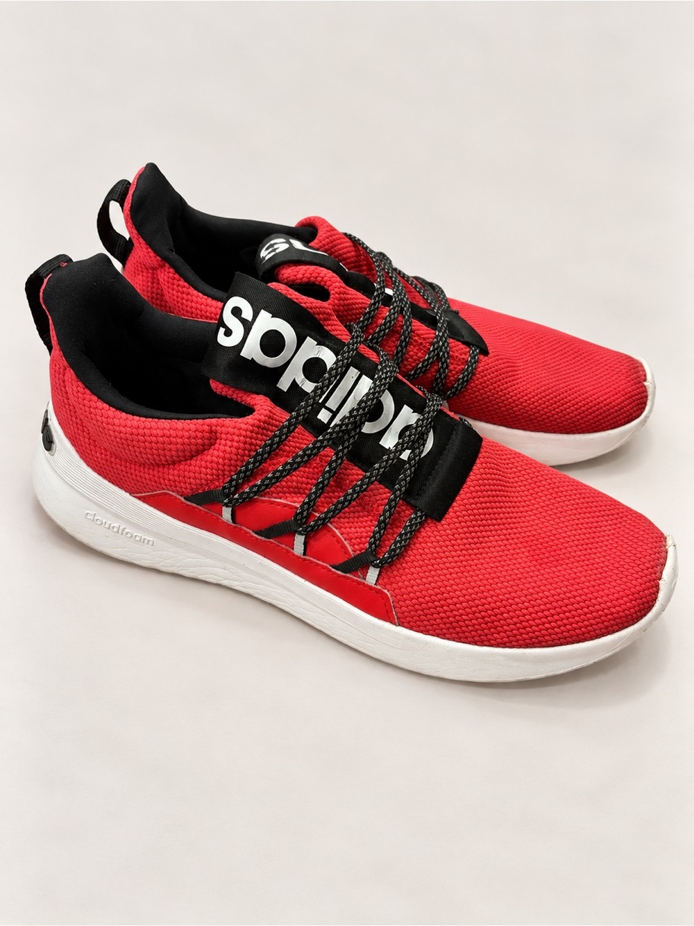 Adidas Cloudfoam Red Black Athletic Running Sneakers Streetwear Athletic 10